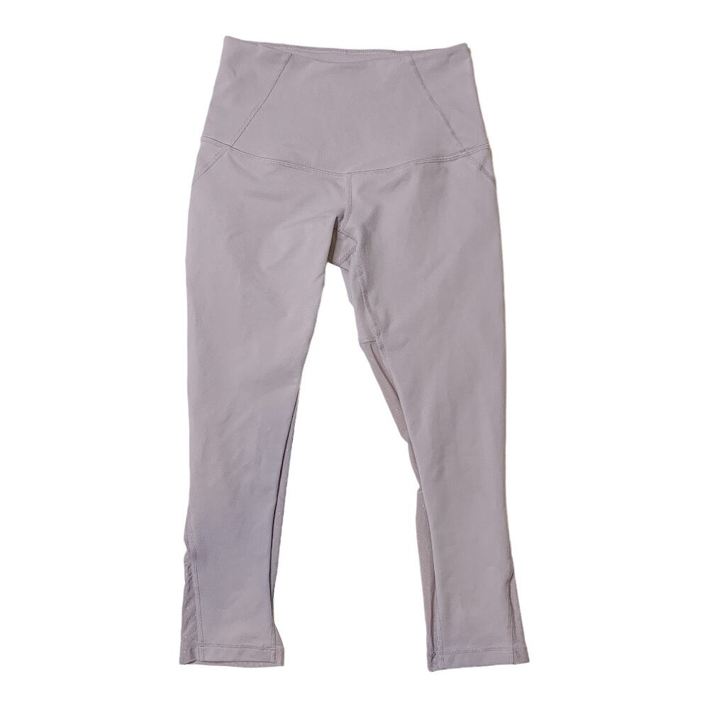 Zella So Stunning Mesh Panel Cropped Yoga Leggings Gray XS